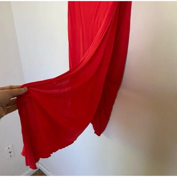 Versace for H&M Studded Cape Mini Dress Red 4 - Picture 4 of 9